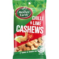 mother earth cashews chilli & lime (50g)