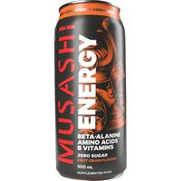 Musashi Energy Drink Fruit Crush Zero Sugar