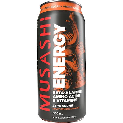 Musashi Energy Drink Fruit Crush Zero Sugar