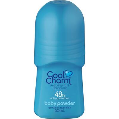 cool charm roll on baby powder