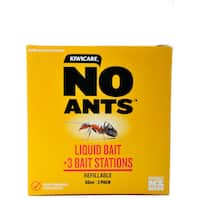 kiwicare no ants liquid bait stations 60ml (3pk)