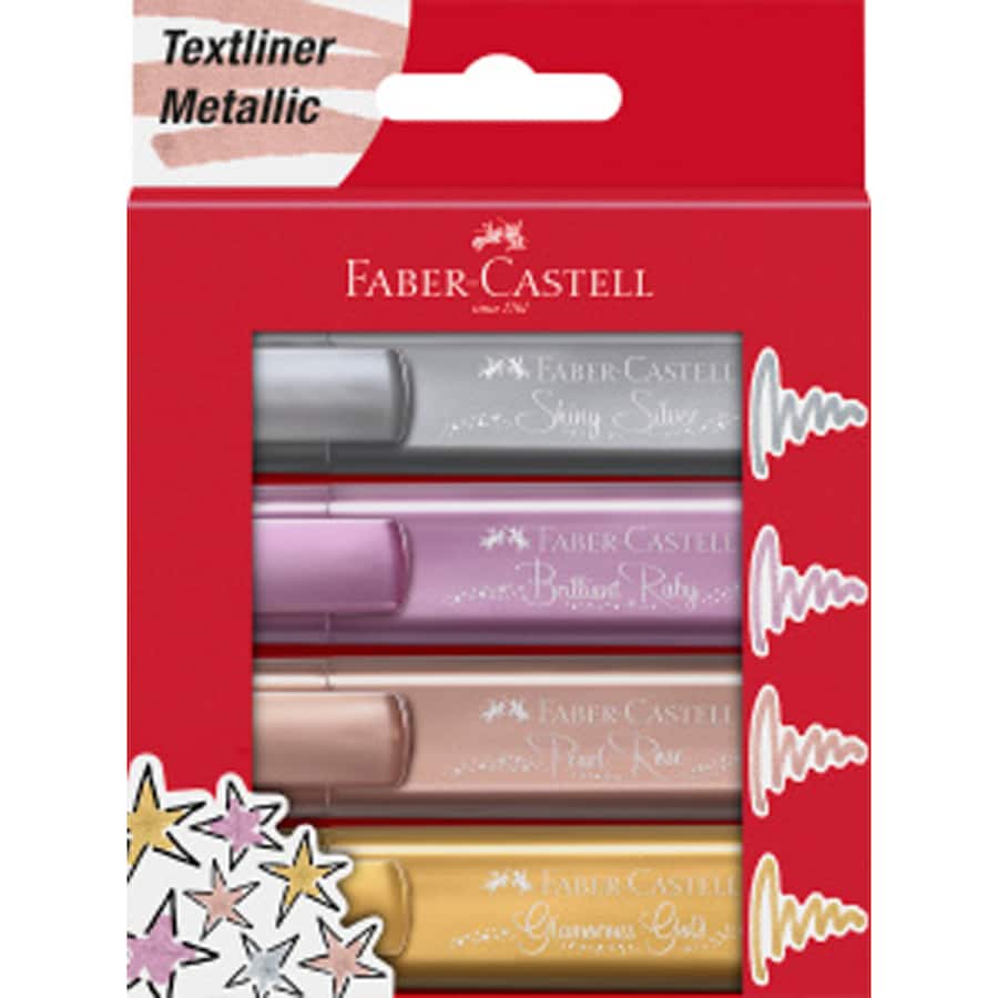 Faber Castell Highlighters Textliner Metallic Colours