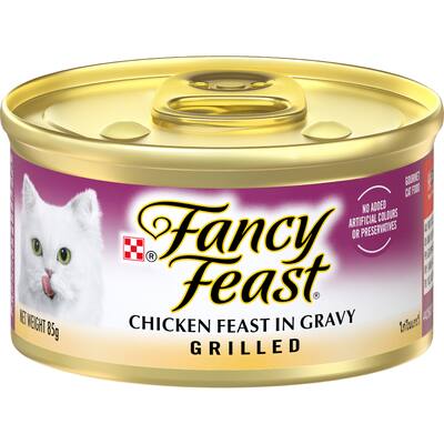 fancy feast grilled wet cat food chicken feast in gravy