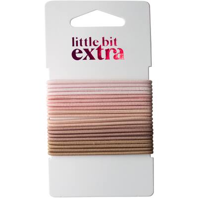 little bit extra hair ties elastic large thin neutral