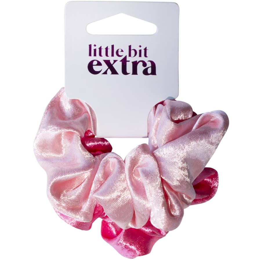 Little Bit Extra Hair Ties Elastic Scrunchie Pink