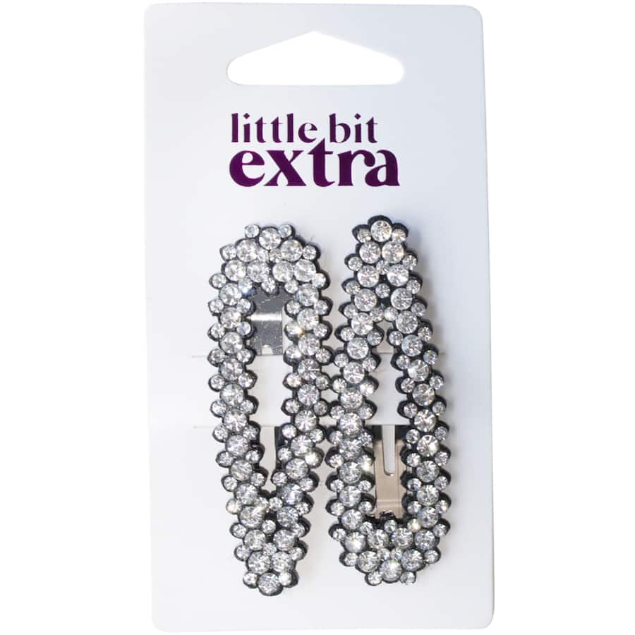 Little Bit Extra Clips One Touch Jewelled