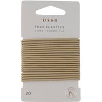 Dash Hair Ties Elastic Large Thin Blonde