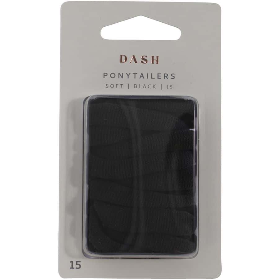 Dash Ponytailers Soft Black 3.0