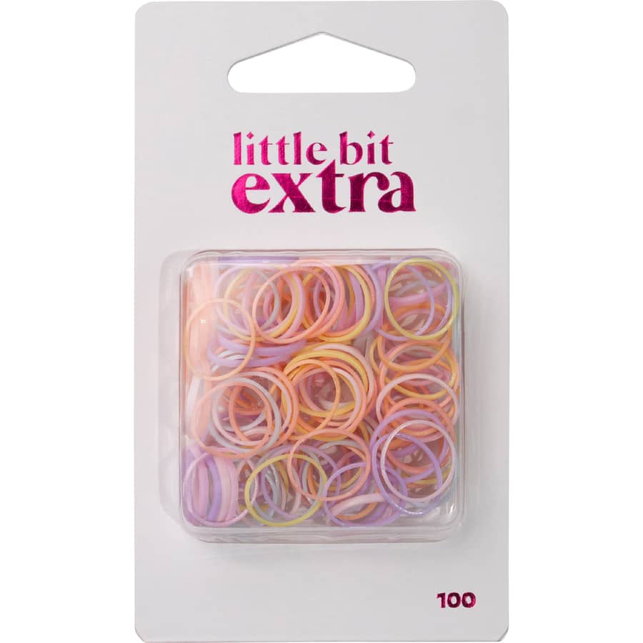 Little Bit Extra Hair Ties Mini Polybands Pastel