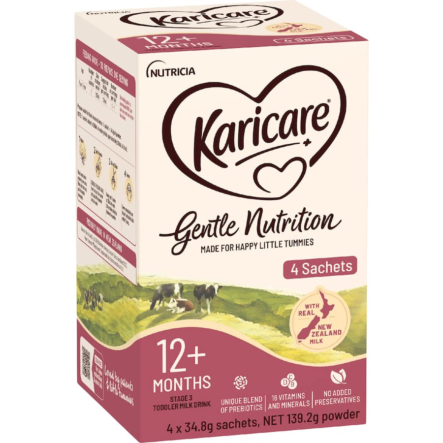 Karicare 3 Toddler Milk Sachets From 12+ Months