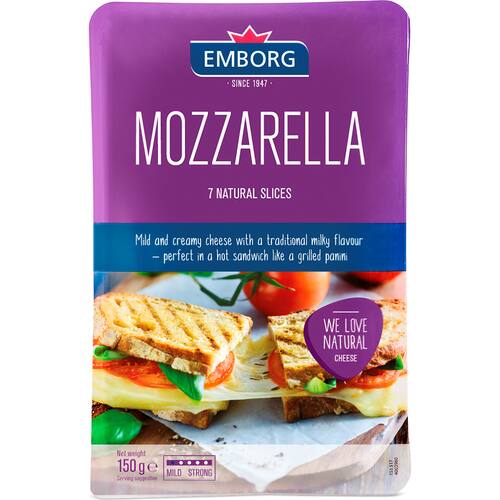 Emborg Mozzarella Cheese Slices