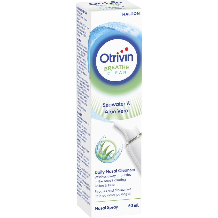 Buy Otrivin Natural Nasal Spray Isotonic Seawater & Aloe Vera online at  Woolworths NZ