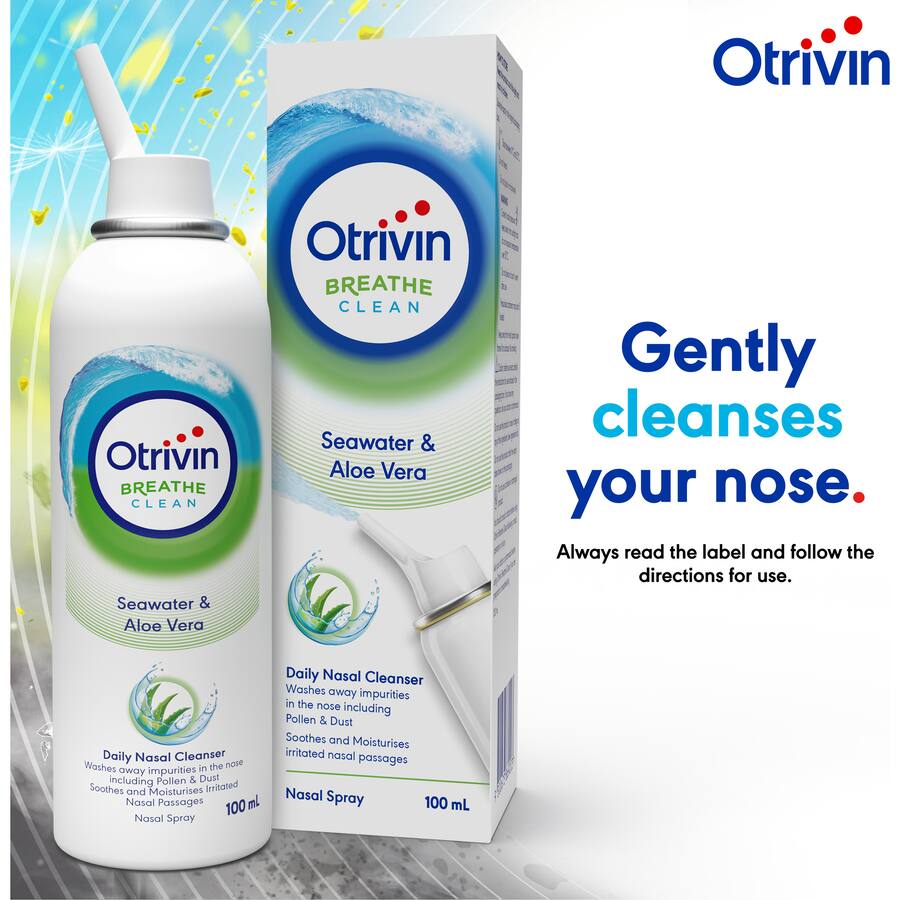 Buy Otrivin Natural Nasal Spray Isotonic Seawater & Aloe Vera online at  Woolworths NZ