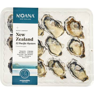 moana half shell oysters 