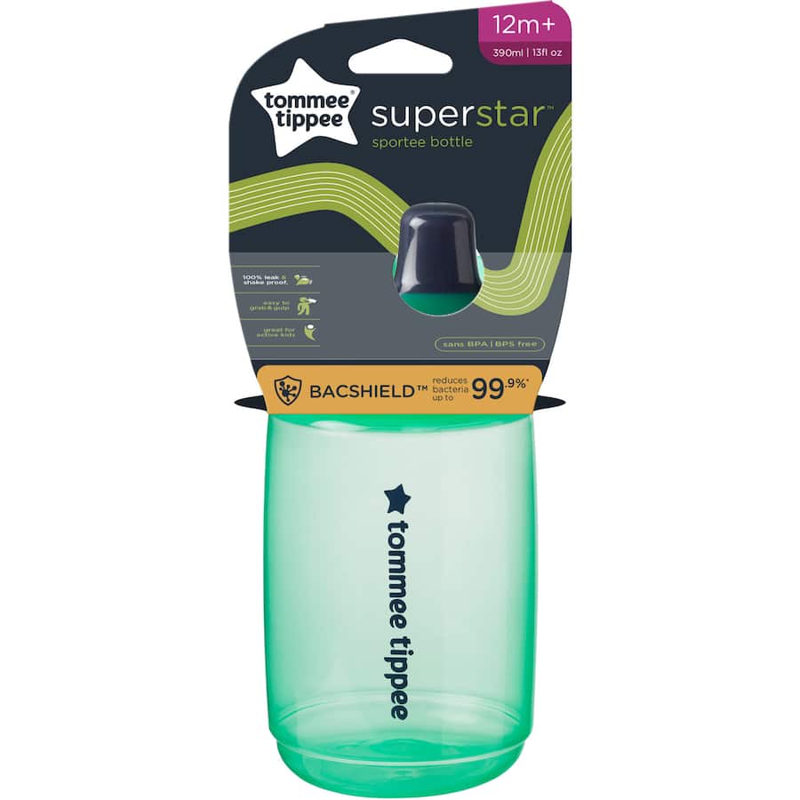 Tommee Tippee Superstar Sportee Water Bottle 12 Months