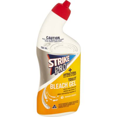 Toilet cleaner lemon bleach gel