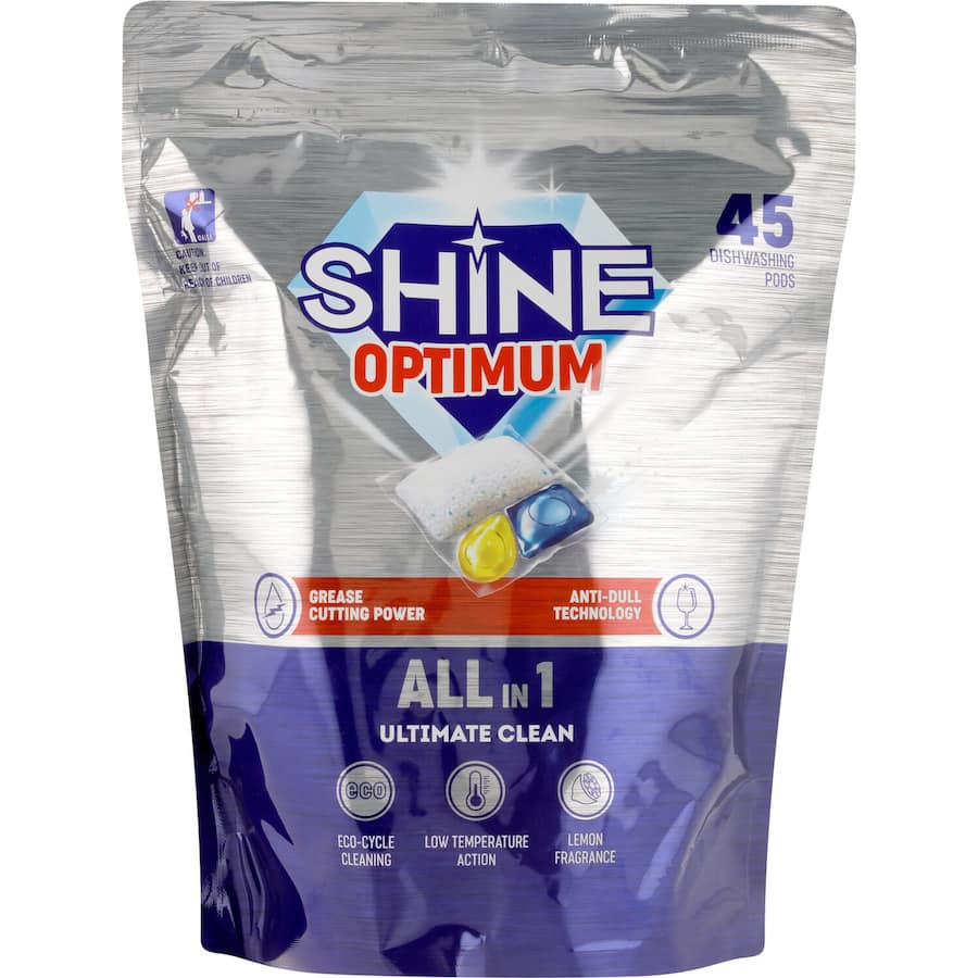 Shine Dishwasher Pods Optimum All In One
