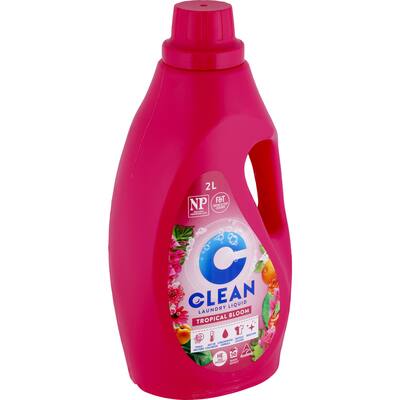 clean laundry liquid tropical bloom
