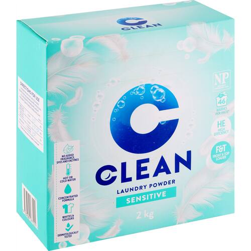 Clean laundry Powder Concentrate sensitive 2kg bunch