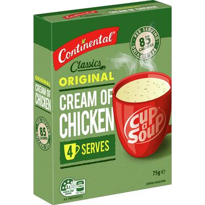 continental classics cup a soup original cream of chicken
