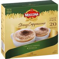 Moccona Strong Cappuccino Coffee Sachets