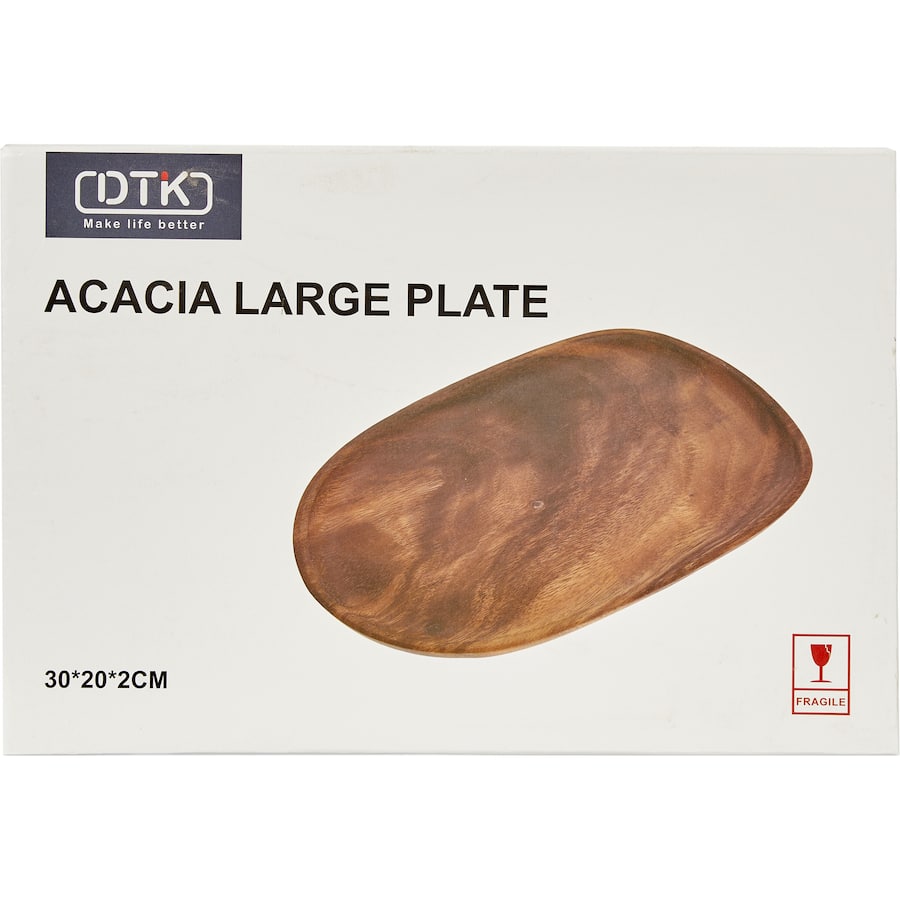 Acacia Wood Large Plate