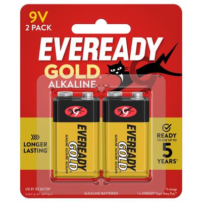 eveready gold batteries alkaline 9v
