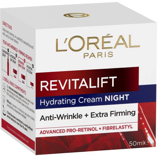 L'oreal Paris Revitalift Night Cream Anti Wrinkle Extra Firming