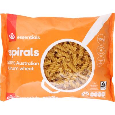 essentials pasta spirals