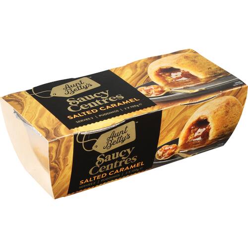 Aunt Bettys Steamed Pudding Saucy Centres Salted Caramel