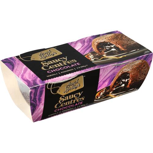 Aunt Bettys Steamed Pudding Saucy Centres Chocolate 200g