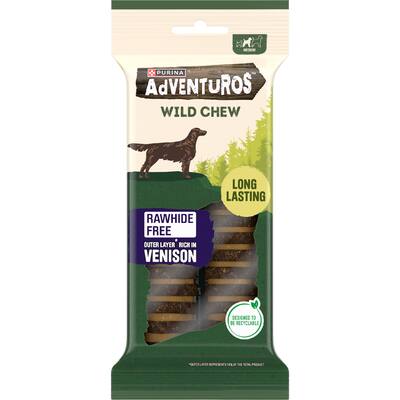 adventuros dog treats wild chew medium venison