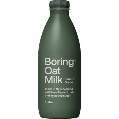 boring oat milk barista