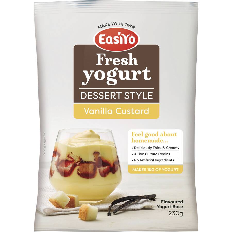 Easiyo Yoghurt Base Dessert Style Vanilla Custard