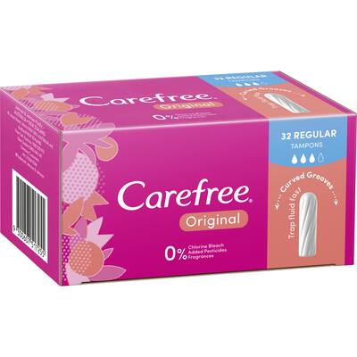 carefree tampons original regular