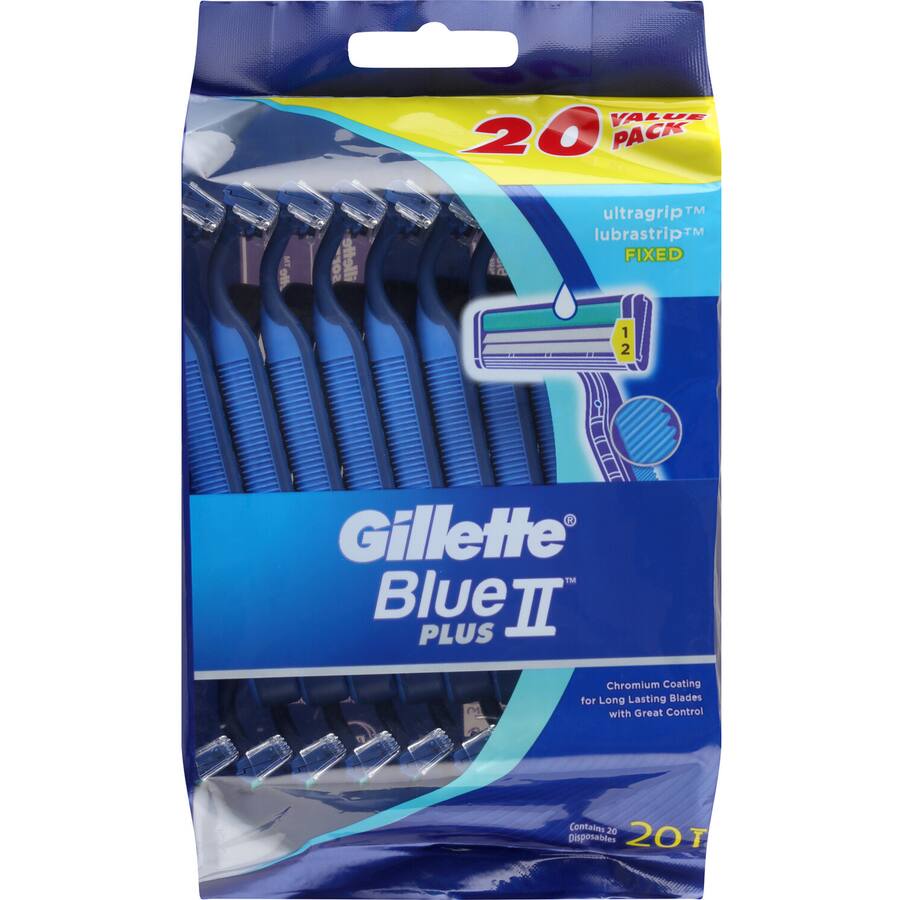 Gillette Blue Ii Plus Disposable Razors Sensitive