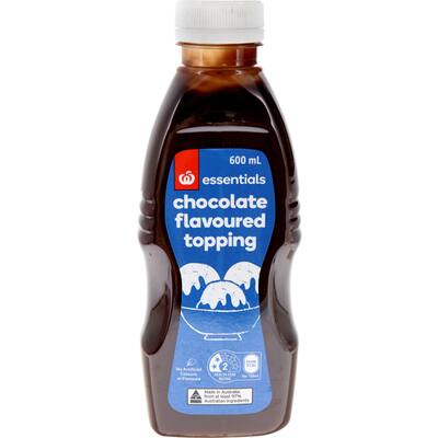 essentials topping chocolate flavoured