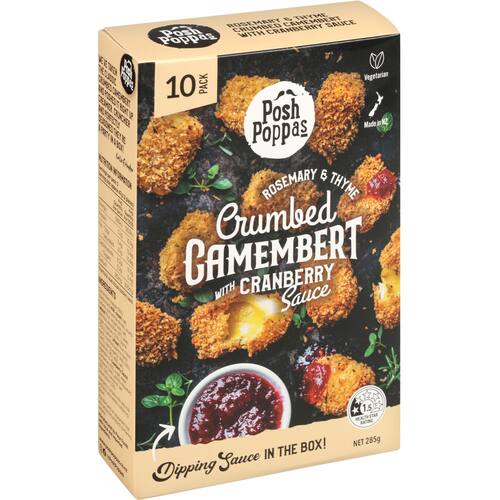 Posh Poppas Camembert Bites With Cranberry Sauce