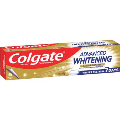 colgate advanced whitening toothpaste tartar control value pack