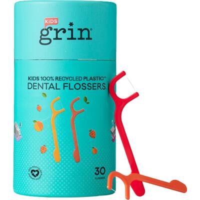 grin kids dental flossers 