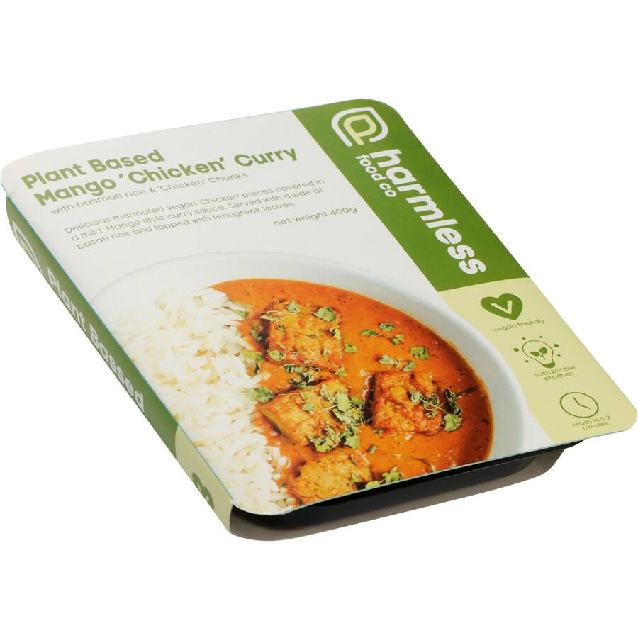 Harmless Food Co Vegan Frozen Meal Mango Chicken Curry