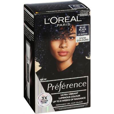 loreal preference hair colour blue black 1.102 le marais