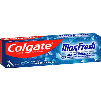 colgate max fresh toothpaste with mini breath strips