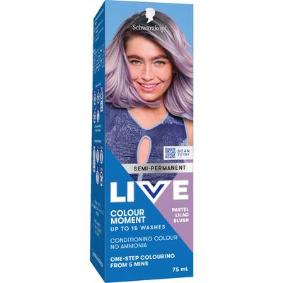 live colour pastels hair colour lilac blush