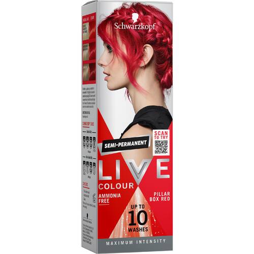 Schwarzkopf Live Colour Ultra Brights Pillar Box Red