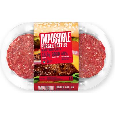 impossible plant based burger patties 