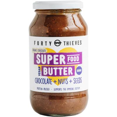 forty thieves superfood butter chocolate, nuts & seeds