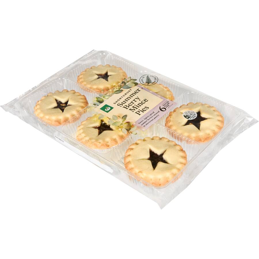 Woolworths Christmas Mince Pies Summer Berry 360G