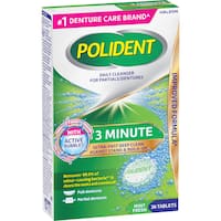 polident 3 minute daily cleanser for dentures and partials