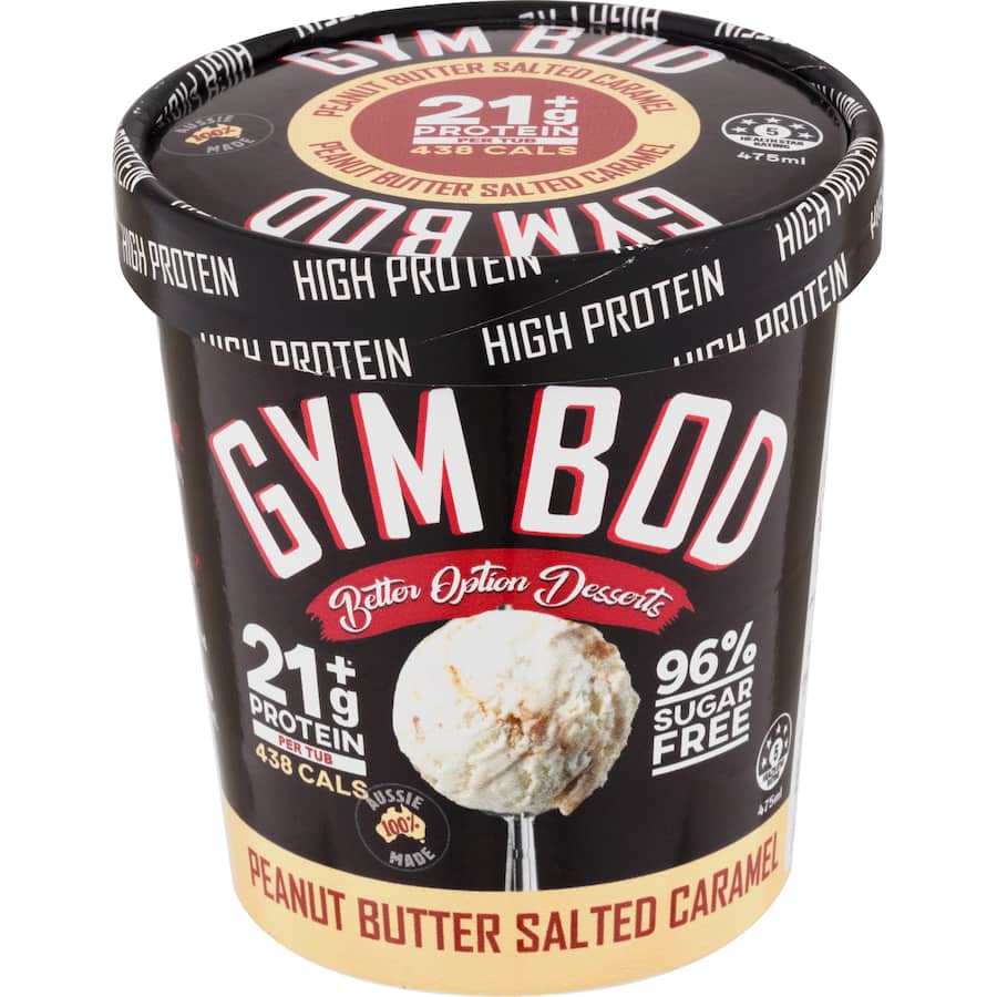 Gym Bod Frozen Dessert Peanut Butter Salted Caramel